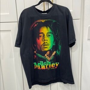 Vintage 1990s Bob Marley Graphic T-Shirt Size 2XL